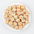 Halloween Printed 15mm Silicone Beads for Jewelry Making 50pcs - Halloween 1