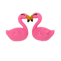 Silicone 3D Focal Beads Swan Smiling Cheerful Wings