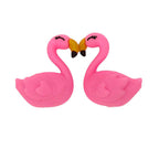 Silicone 3D Focal Beads Swan Smiling Cheerful Wings
