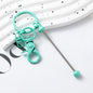Beadable Gradient Color DIY Metal Keychain
