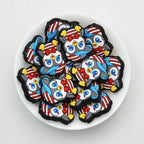 Gentleman Bow Tie Penguin Silicone Focal Beads 20 pcs
