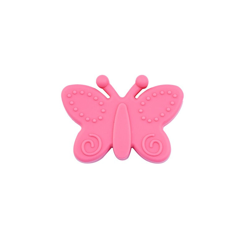 Silicone Focal Beads Butterfly Embossed Wings 20pcs 15