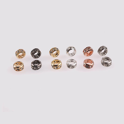 Rhinestone Spacer Beads 12mm Large Hole Gem 50pcs 4