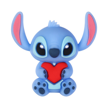 Silicone 3D Focal Beads Love Stitch Holding Heart with Yoda Robes 20pcs 12