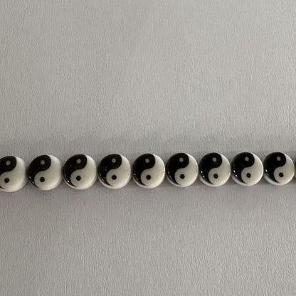 Special Character Flat Acrylic Beads 7mm 10pcs per Pack 36