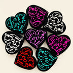 Silicone Focal Beads Love Hair Salon Heart Shape with Hairstyling Tools 20pcs