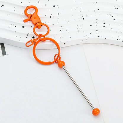 Beadable Gradient Color DIY Metal Keychain