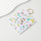 PU Card Holder Keychain Multi Patterned