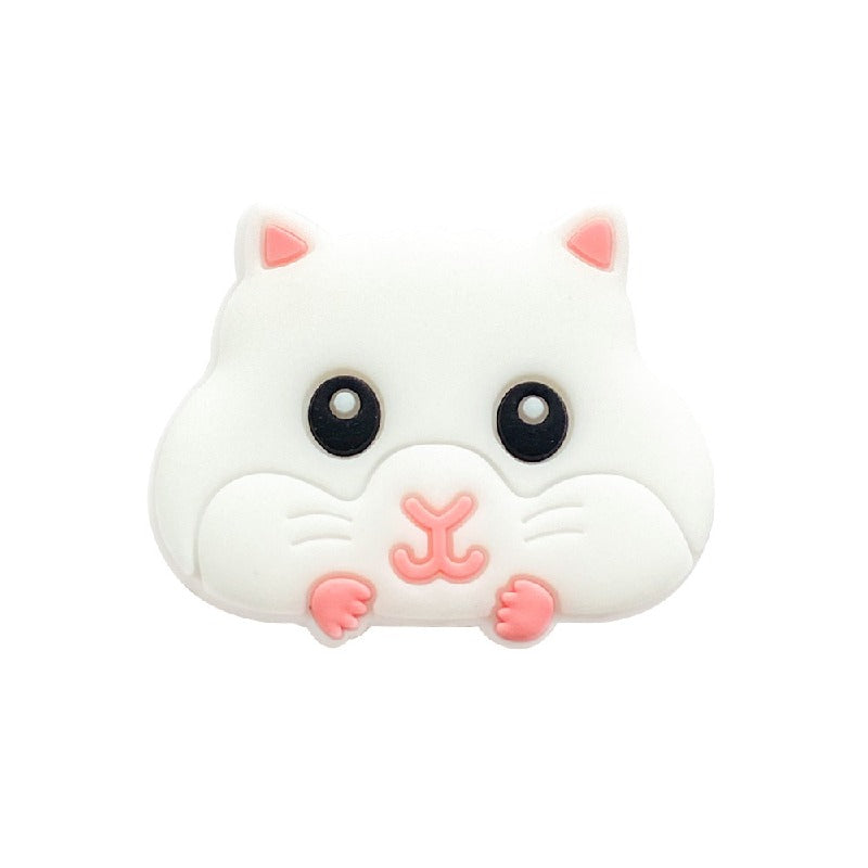 Silicone Focal Beads Hamster Cheeks and Paws Pastel Colors 20pcs 2
