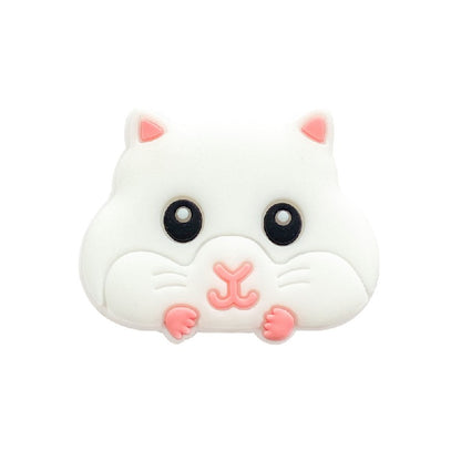 Silicone Focal Beads Hamster Cheeks and Paws Pastel Colors 20pcs 2