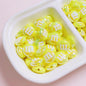 Glossy M Beans Acrylic Beads 14mm Colorful Candy 10pcs 11