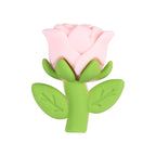 Silicone 3D Focal Beads Rose Multi Color Delicate Petals 20pcs 11