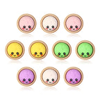 Smiling 3D Dumplings Silicone Focal Beads with Steamer 20pcs 2