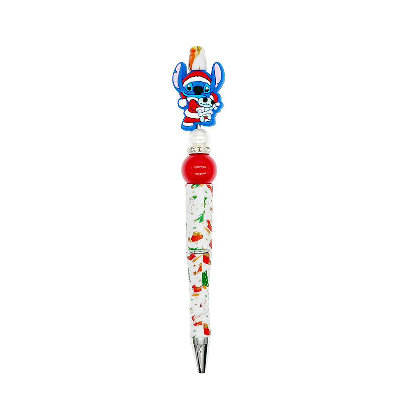 Silicone Focal Beads Christmas Stitch Holding White Doll 20pcs 3