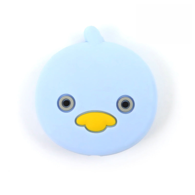 Silicone Focal Beads Duck Smiling Face Pastel Colors 20pcs 10