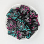 Mother Day Bow Silicone Focal Beads 20Pcs  2