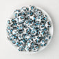 15mm Leopard Pattern Silicone Round Beads 50pcs 13