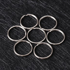 Iron Plated Nickel Key Rings Split Keyrings Durable 100pcs 2