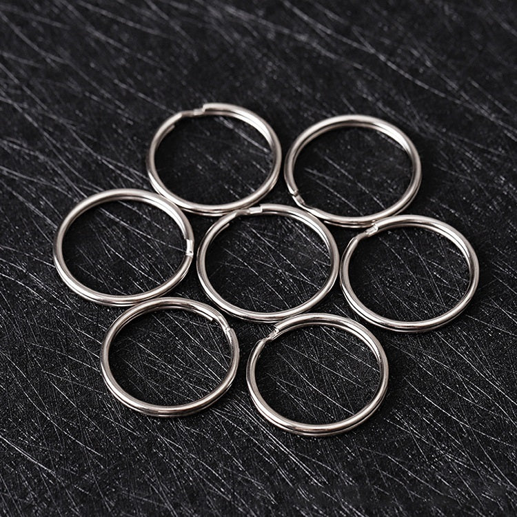 Iron Plated Nickel Key Rings Split Keyrings Durable 100pcs 2