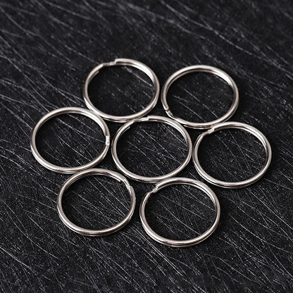 Iron Plated Nickel Key Rings Split Keyrings Durable 100pcs 2