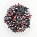  3D Halloween Pink Wing Bat Silicone Focal Beads 20Pcs 2