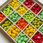 3D Fruit Series Acrylic Beads Playful Glossy Mixed Colors 50pcs 3