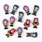Silicone Focal Beads KPop Demon Hunters Standing Figure 20pcs 2