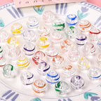 Hand Painted Wind Chimes Acrylic Beads 16mm Transparent Colorful 10pcs 2