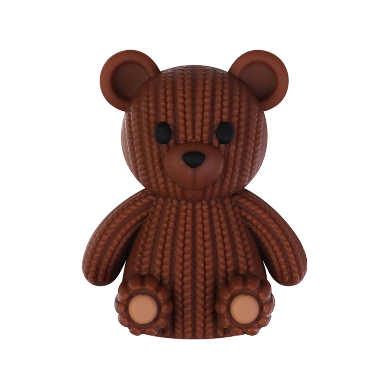 3D Cute Sweater Bear Silicone Focal Beads 20pcs 17