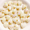 Faceted Heart Acrylic Beads 17.5mm Pastel Vibrant Mixed 10pcs 3