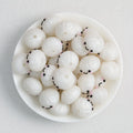 Cute 3D Smiling Dumpling Silicone Focal Beads 20pcs 3