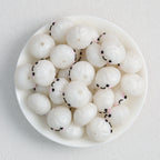 Cute 3D Smiling Dumpling Silicone Focal Beads 20pcs 3