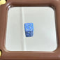 Fresh Denim Blue Star and Flower Printed Acrylic Square Beads 16mm 10pcs 3