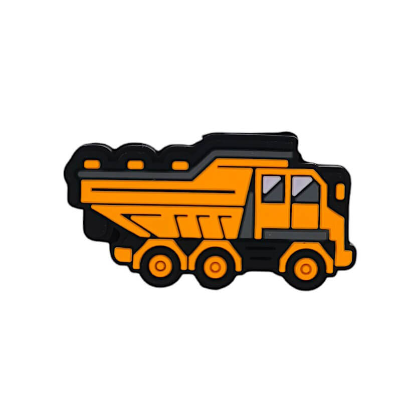 Silicone Focal Beads Four Color Engineering Transporter Truck Design 2