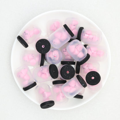 Silicone 3D Halloween Bottle Focal Beads 20 pcs 8