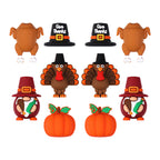 Silicone 3D Focal Beads Thanksgiving Pumpkins Give Thanks Hat 20pcs 10