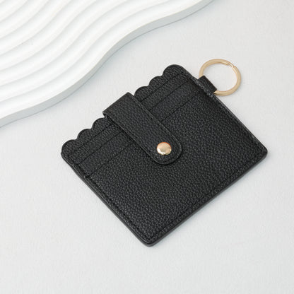 PU Card Holder Keychain Multi Patterned