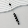 Beadable Stylus Pen Plastic Multi Color 3 in 1 Function - Black