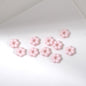 Floral Flower Shape 8mm Acrylic Spacer Beads 50pcs 13