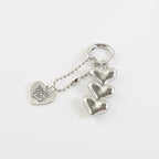 Alloy Silver Heart Keychain with Dangling Tag 5