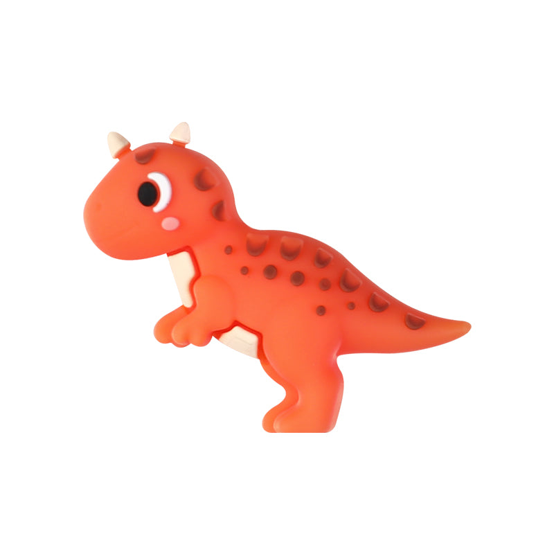 3D Cute Brontosaurus Dinosaur Silicone Focal Beads 20 Pcs 12