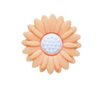 Silicone Focal Beads Daisy Sunflower Round Layout 20pcs 15