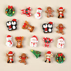 3D Christmas Silicone Focal Beads Holiday Characters Assortment 20pcs 4