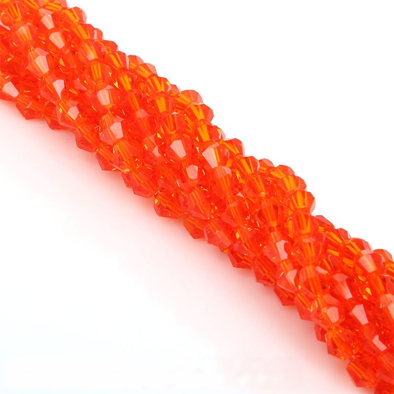 Electroplated Faceted Glass Beads 6mm Transparent Mixed Colors 45pcs 5