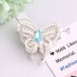 Alloy Butterfly Rhinestone Beads 31x30x11mm 3pcs 8