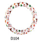 65mm Printed Round Silicone Rings Colorful Patterned 3