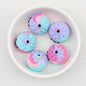 Colorful 3D Glittered Silicone Steamed Stuffed Bun Focal Beads 20pcs 6