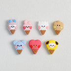Cute Ice Cream and Animal Silicone Focal Beads 20 pcs
