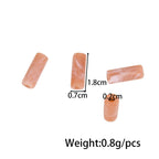 Dual-Color Tube Acrylic Beads 18x7mm Glossy Swirls 200pcs 4