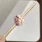 Hello Kitty Acrylic Square Beads 14mm Diagonal-hole Pastel 10pcs 4